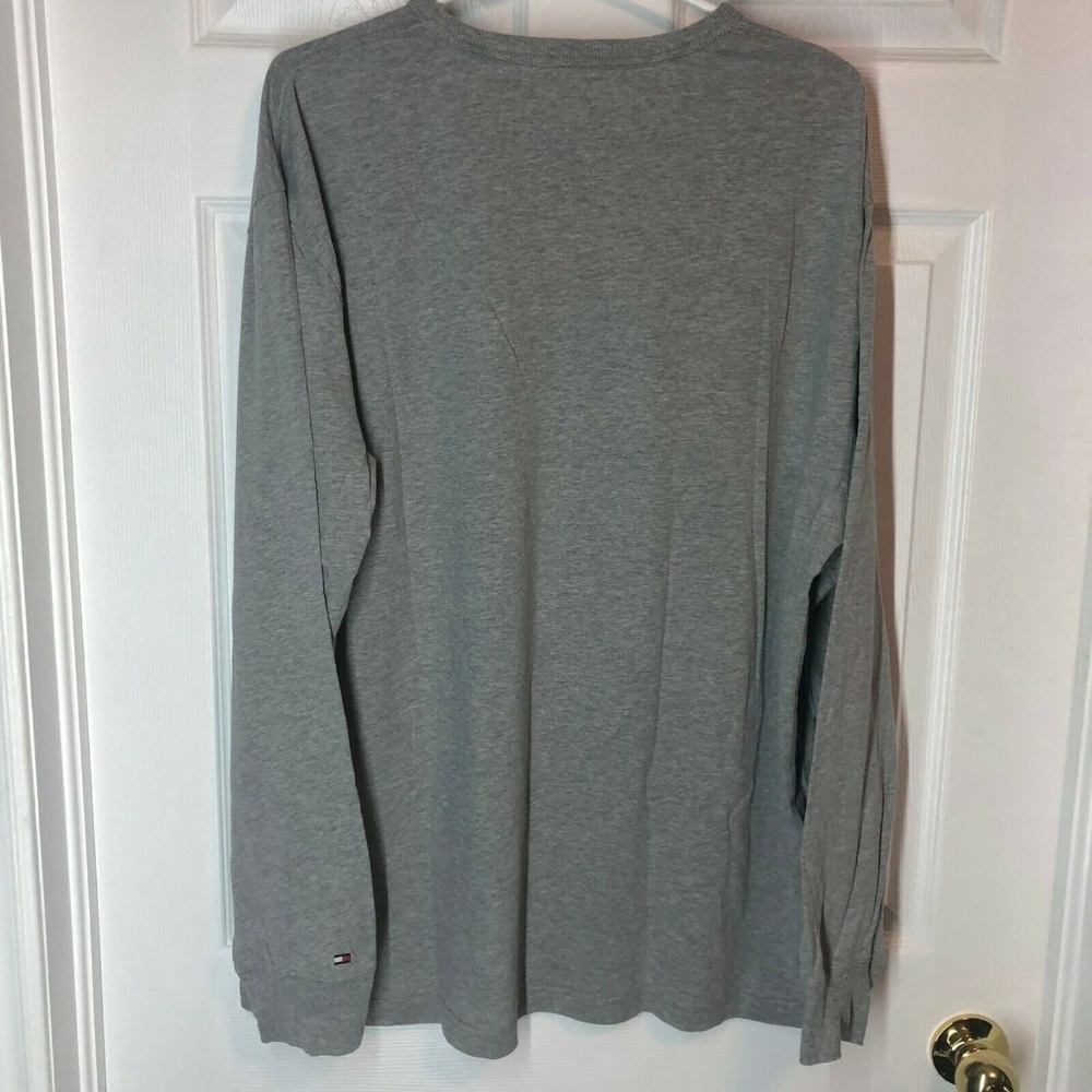 Tommy Hilfiger Grey Long Sleeve Tee Spell Out XXL - Picture 2 of 6